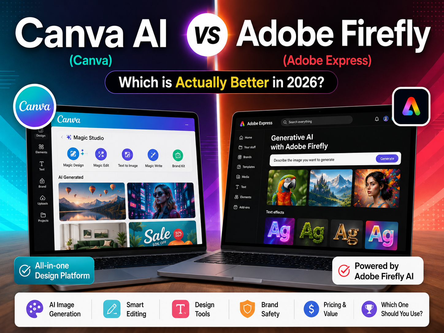 Canva AI vs Adobe Firefly