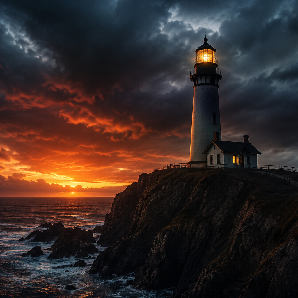 Midjourney vs Leonardo AI — lighthouse prompt Midjourney result 2026