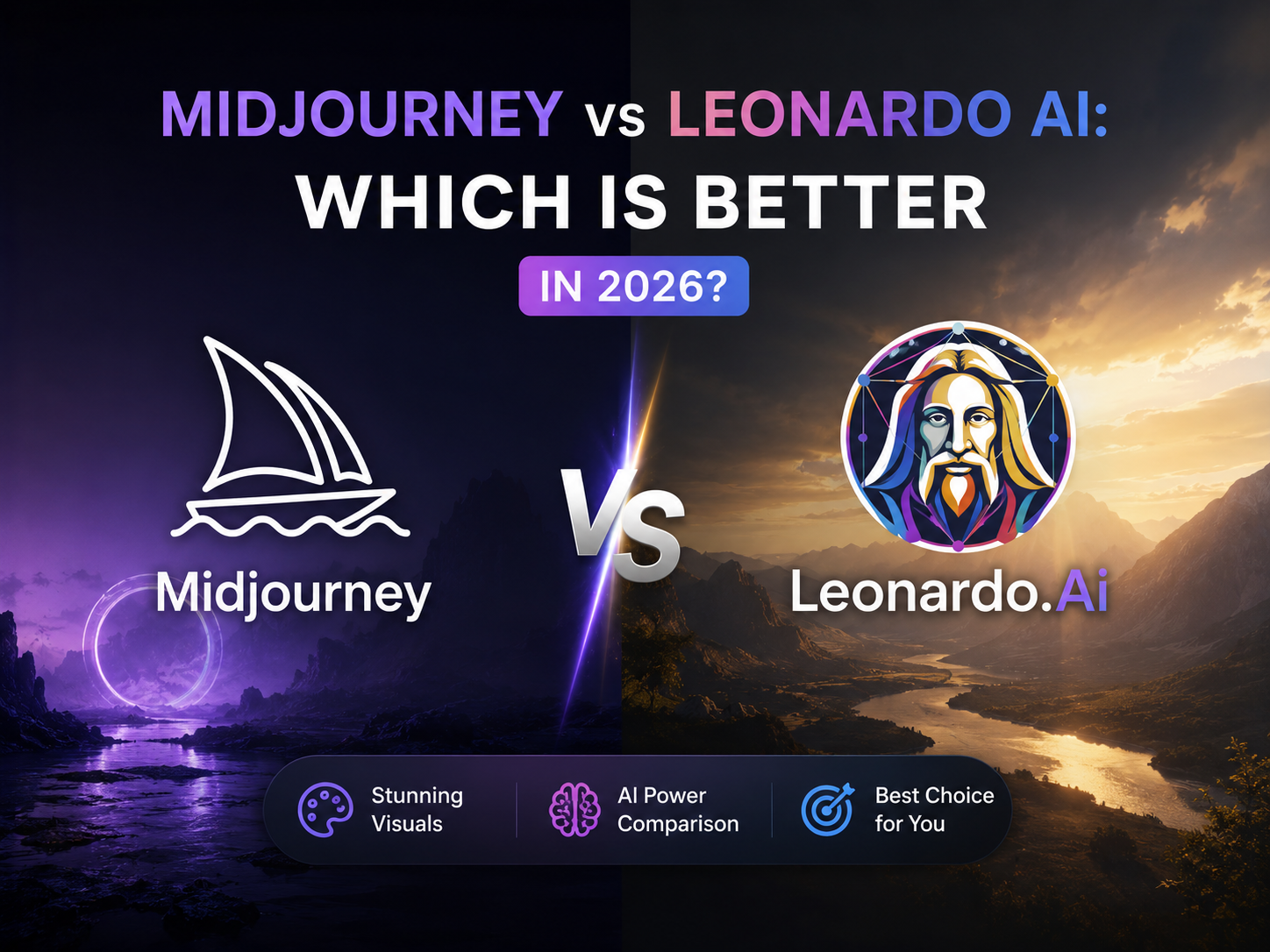 Midjourney vs Leonardo AI comparison 2026