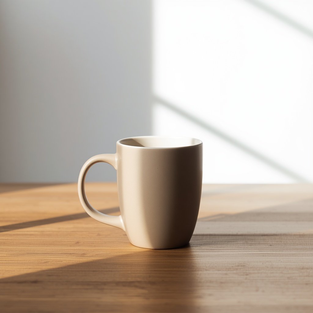 Midjourney vs Leonardo AI — ceramic mug product shot Leonardo AI result