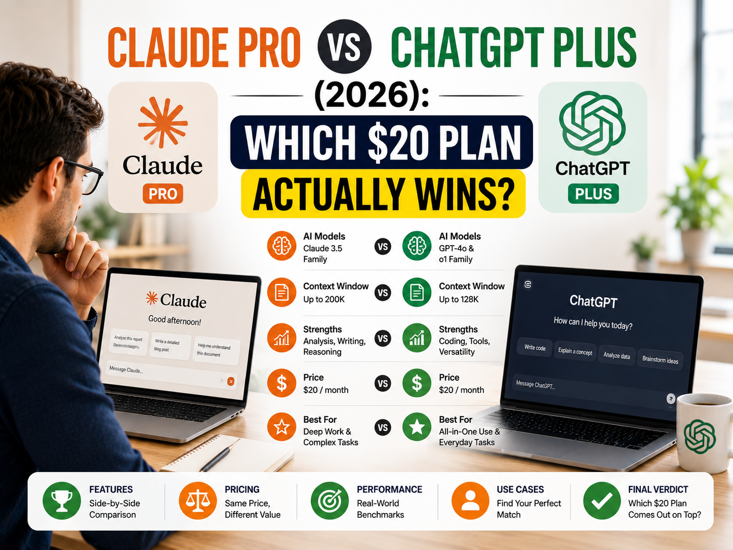 Claude Pro vs ChatGPT Plus (2026)